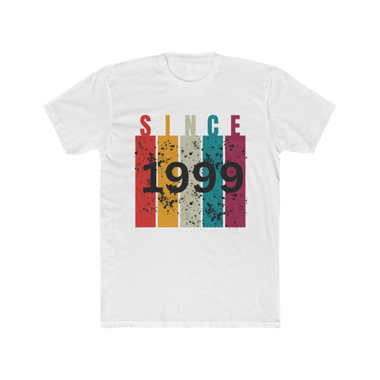 Vintage Since 1999 Unisex Cotton Crew Tee, Vintage T-Shirt, Birthday Gift, Casual Wear, Retro Style Tee, Anniversary Apparel
